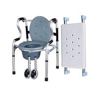 Andador de pie para caminar, silla de inodoro que ahorra espacio, andador asistido para ancianos, andador móvil con ruedas y estrella de luz