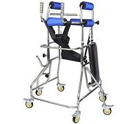 Andador de pie para personas mayores, andador hemipléjico con accidente cerebrovascular, andador para adultos de 6 ruedas para discapacitados, equipo de rehabilitación de parálisis cerebral