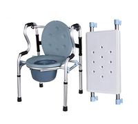 Andador de rehabilitación de pie con una silla para orinal, silla de inodoro, polea con asiento, marco para caminar, silla de baño (sin rueda)