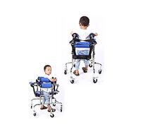 Andador de rehabilitación infantil, marco de pie ajustable en altura para parálisis cerebral, niños, adolescentes con necesidades especiales, asiento acolchado, soporte asistido, ayuda a la movilidad