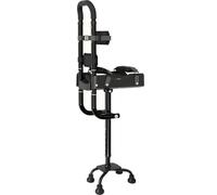 Andador de rodilla, muleta manos libres para adultos, altura ajustable para un fácil movimiento en escaleras y recuperación de lesiones de tobillo