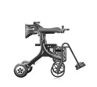 Andador Eléctrico 4 Ruedas para Ancianos, Rollator 3 en 1 Con Asiento, Multifuncional para Transporte de Personas Mayores, Silla de Ruedas Plegable Light Battery Trolley
