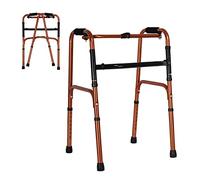Andador estándar para personas mayores, plegable, ligero, de aluminio, altura ajustable, para rehabilitación, ayuda de movilidad auxiliar para personas mayores con discapacidad