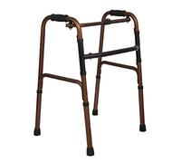 Andador geriátrico plegable, andador de aluminio liviano - Altura ajustable - Ayuda para la movilidad Reposabrazos de bastón de cuatro patas para decoración de discapacitados bariátricos para adultos