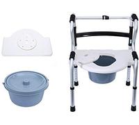 Andador, inodoro portátil, silla con inodoro, silla con inodoro plegable, andador portátil desmontable, resistente 400 lb, silla de ducha antideslizante de aluminio It's so kind of you