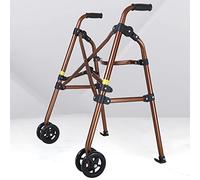 Andador ligero para andar con ruedas, muleta plegable para andador de movilidad de 2 ruedas, marco de pasamanos de 4 ruedas para personas mayores con discapacidades médicas