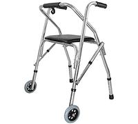 Andador, Marcos for caminar Ayuda for for Polea Portátil Plegable Ancianos - Patín Ajustable Aluminio Estándar s Anhelan