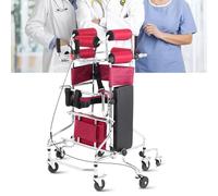 Andador médico ajustable con ruedas y asiento, freno de mano y diseño antivuelco, ideal para un mejor apoyo de movilidad