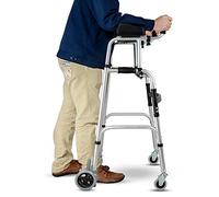 Andador médico resistente para personas mayores con ruedas giratorias y reposabrazos, andador para postura erguida, capacidad de carga: 180 kg/400 lb(Walker+4 Wheels)