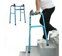 Andador para adultos,Escaleras para subir andador estándar Andador ligero plegable de aluminio,Ayuda de movilidad para personas mayores