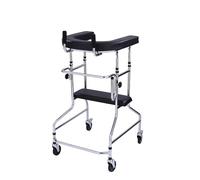 Andador para Adultos Todoterreno con asiento y ruedas universales, frenos,Andador de 4 ruedas con apoyabrazos cojines de apoyo, altura ajustable, andadores rodantes adecuados para las personas mayores