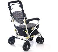 Andador para ancianos Andador Andador Andador Ligero Andador Ayuda Movilidad Plegable Con Asiento Y Bolsa 4 Ruedas