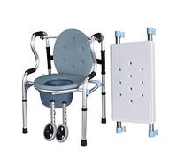 Andador para ancianos Andador asistido para ancianos, Andador móvil/Ayuda para caminar de pie, Silla de baño que ahorra espacio