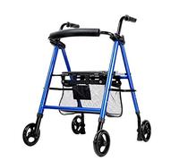 Andador para Ancianos,Andador con Andador de Altura Ajustable, Andador, Andador con Andador de Transporte Plegable y liviano con Asiento y Ruedas Andador de Movilidad Plegable