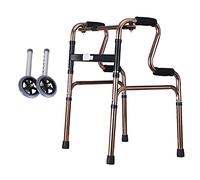 Andador para ancianos Andador con ruedas Andador plegable para personas mayores Ajuste de 8 velocidades Andadores estándar Ayuda para la movilidad para caminar Modo dual Accesorios extraíbles para la