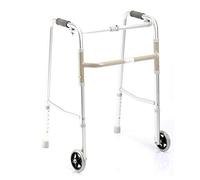 Andador para ancianos Andador plegable con ruedas delanteras, andador de aleación de aluminio de altura ajustable, andador para ancianos