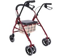 Andador para Ancianos, Andador Rollator, Andador con andador con asiento, 4 ruedas, ayuda for caminar con movilidad, freno doble, utilizado for personas mayores que caminan