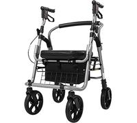 Andador para ancianos Andadores Andadores Andadores Andador Andador Plegable De 4 Ruedas Andador De Movilidad Con Asiento Descanso Asa Ajustable Bolsa De Almacenamiento Desmontable Ayuda Ligera Para C