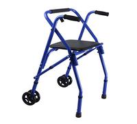 Andador para Ancianos,Andadores con ruedas, andador, andador bariátrico plegable de alta resistencia con asiento y ruedas para personas mayores, adultos, andador con ruedas para personas may