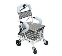 Andador para ancianos Andadores con ruedas Andador con ruedas, andador y asiento de descanso para ancianos, discapacitados, pacientes con movilidad limitada, estabilizador para caminar para personas c