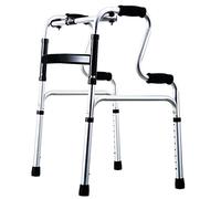 Andador para ancianos Andadores con ruedas Andadores con ruedas Andador estándar plegable, andador auxiliar de rehabilitación liviana, andador con ruedas (altura ajustable) para personas mayores, ayud