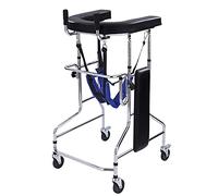 Andador para ancianos Andadores con ruedas Marco para andador de pie, Ayuda para andador para ancianos, Entrenamiento de rehabilitación Soporte para caminar para adultos Altura de acero inoxidable aju