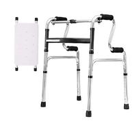 Andador para Ancianos,Andadores de altura ajustable, andador, andador con asiento, ayuda de rehabilitación plegable y ajustable para adultos o personas mayores, marco de aluminio resistente,