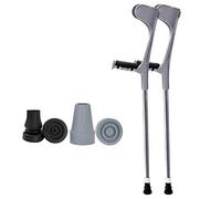 Andador para Ancianos,Bastón, Muletas De Antebrazo Adecuadas para Personas Mayores, Livianas, Antideslizantes, Altura Ajustable, Andador para Adultos con Función De Seguridad,Black1