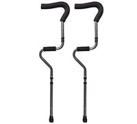 Andador para Ancianos,Bastón, Muletas Plegables para Adultos, Muleta Médica Portátil En Forma De S con Altura Ajustable, Andador Ergonómico Y Liviano De Aleación De Aluminio