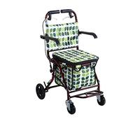 Andador para Ancianos, Bolsa de la Compra Plegable con Ruedas, Portátil, Verde Compacto Interesting