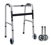 Andador Para Ancianos Con Dos Ruedas,Aluminio,Plegable,Regulable En Altura,Andadores Adultos