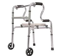 Andador para ancianos con ruedas y asiento, andador portátil con ruedas, andador con ruedas, andador de postura vertical, andador plegable con ruedas, andador de postura vertical, portátil Beauty