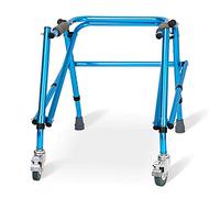 Andador para Ancianos,Marco para caminar de altura ajustable, andador para niños con parálisis cerebral, entrenador de marcha plegable de altura ajustable y liviano para casa interior y exte