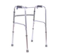 Andador para Ancianos,Muletas, polea de aluminio para andador para discapacitados, plegable, equipo de rehabilitación de andador de cuatro patas, bastones para caminar