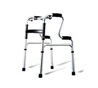 Andador para ancianos, plegable, ligero, de aluminio, para entrenamiento de extremidades inferiores, auxiliar (sin ruedas), pequeño regalo Safehappy