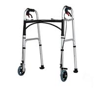 Andador para Ancianos,Práctico andador bariátrico plegable con liberación de gatillo, resistente, con ruedas para personas mayores, ligero, ajustable, compacto
