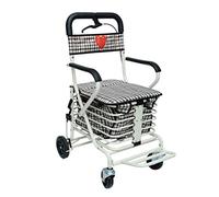Andador para ancianos Rollator, Andador y Asiento de Descanso para Ancianos, Discapacitados, Pacientes con Movilidad Limitada, Estabilizador para Caminar para Personas con Post Cirugía y Lesiones
