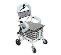 Andador para ancianos Rollator, Andador y Asiento de Descanso para Ancianos, Discapacitados, Pacientes con Movilidad Limitada, Estabilizador para Caminar para Personas con Post Cirugía y Lesiones