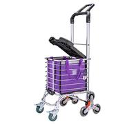Andador para ancianos, Rollator Mobility Walker, Carrito de compras de anciano, plegable, puede descansar en cualquier momento, ligero y portátil