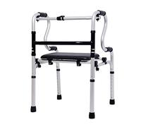 Andador para ancianos, Rollator Mobility Walker, Marco for caminar caminante plegable Walker Ligero portátil Portable Mobility Ayides for ancianos altura ajustable con discapacidad con rollo de ducha