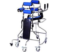 Andador para ancianos, Rollator Mobility Walker, Marco for caminar con ruedas altura plegable ancho ajustable con soporte doble de axila y función de freno de 8 rondas caminantes for adultos