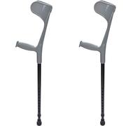 Andador para ancianos, Rollator Mobility Walker, Muletas, muletas plegables: muletas ajustables de altura con altura con CLORURO DE POLIVINILO Mango - par