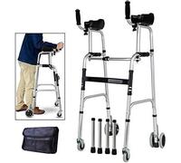 Andador para ancianos, Rollator Mobility Walker, Posteo vertical Walker con plataforma de soporte de reposabrazos, rodajador de caminantes de 4 ruedas médicos, ayuda for caminar a ancianos utilizados
