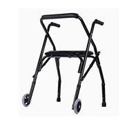 Andador para ancianos, Rollator Mobility Walker, Rollator Walker Mobility Aid marco for caminar con asiento acolchado y ruedas Walker de transmisión plegable ligera for personas mayores de edad avanza