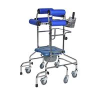 Andador para ancianos, Rollator Mobility Walker, Rollator Walker Walker Mobility Aid con silla de inodoro for entrenamiento de rehabilitación de las extremidades inferiores, diseño anti-caza de ruedas