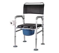 Andador para ancianos, Rollator Mobility Walker, Silla del anciano baño for inodoro discapacitado aleación de aluminio móvil plegable Capacidad de carga máxima de 210 libras