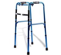 Andador para ancianos, Rollator Mobility Walker, Walker plegable, aleación de aluminio liviano Ayuda de caminata de movilidad ajustable for ancianos, discapacitados, no deslizantes