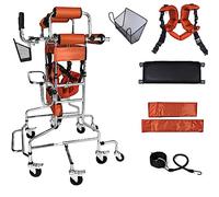 Andador para Ancianos, Soporte para Caminar para Entrenamiento de Miembros Inferiores Multifuncional para Adultos, Tabla para Sentarse Multifuncional de Altura Ajustable (Men A)
