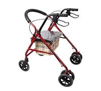 Andador para ancianos Walking Mobility Aid Andador andador con asiento con bolsa de almacenamiento extraíble 4 ruedas Ayudas para la movilidad con frenos bloqueables (1 pieza)