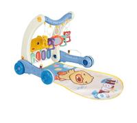 Andador para bebé, alfombra de despertar bebé, centro de actividades de aprendizaje temprano para bebés, juguetes educativos multifuncionales, niños niñas, andador sentado de pie, 72 x 43,5 x 42,5
